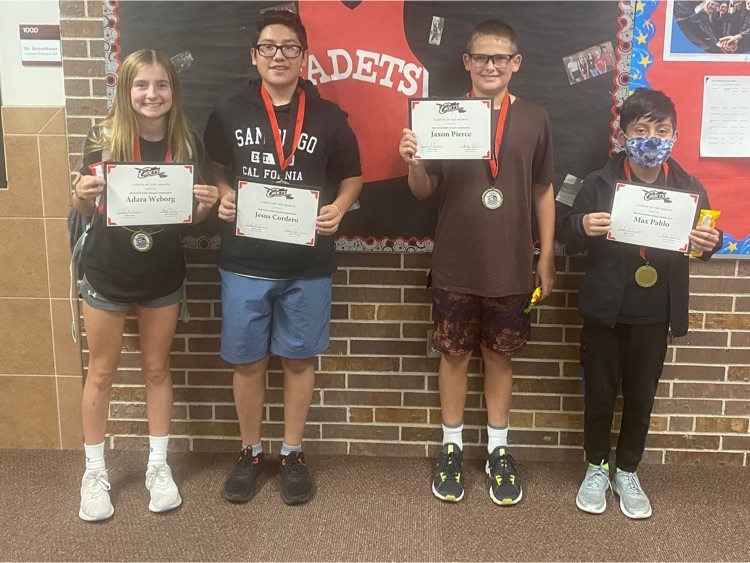 September Cadets of the month!